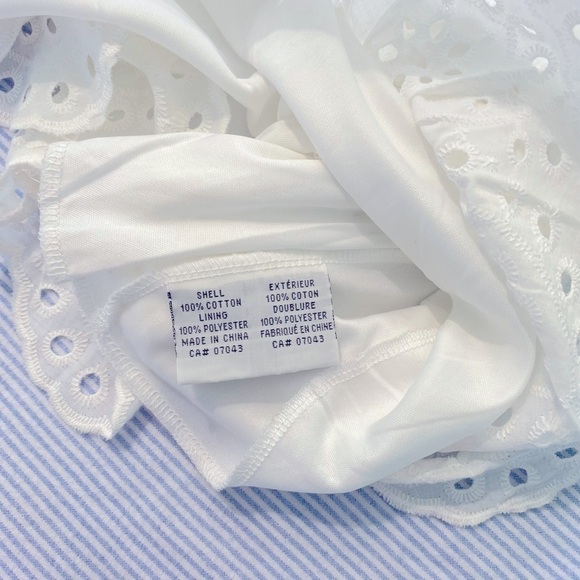 Rebellion White Peplum Top Size Large - Picture 7 of 10